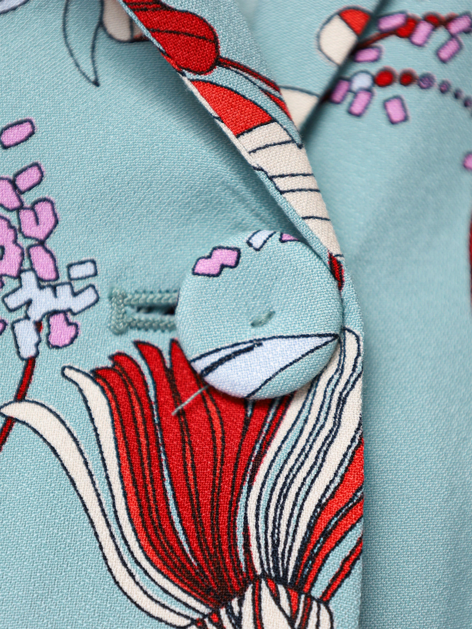 Жакет из вискозы с принтом